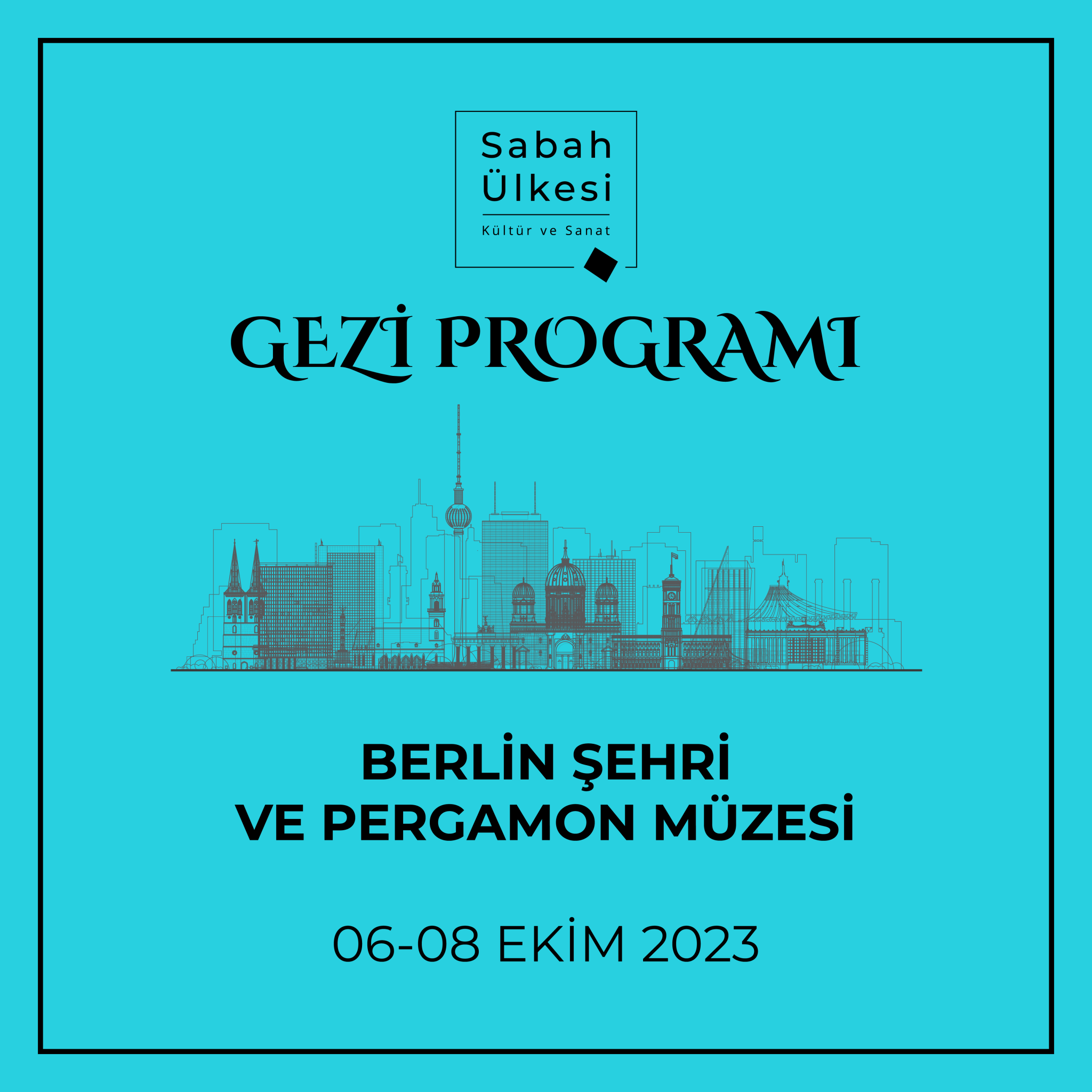 Berlin gezisi afiş görseli